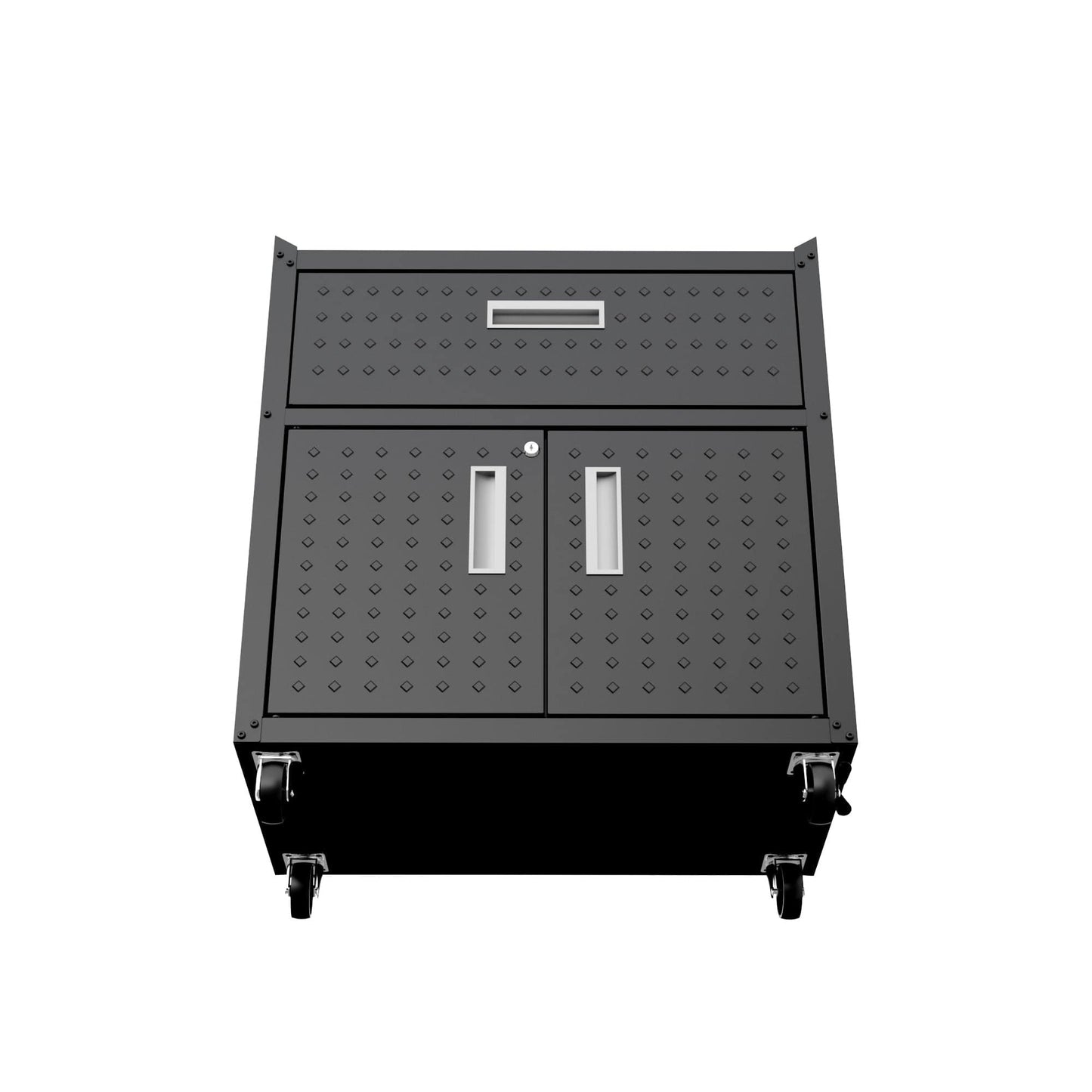 Fortress 3-Piece Mobile Space-Saving Steel Garage Cabinet and Worktable 2.0