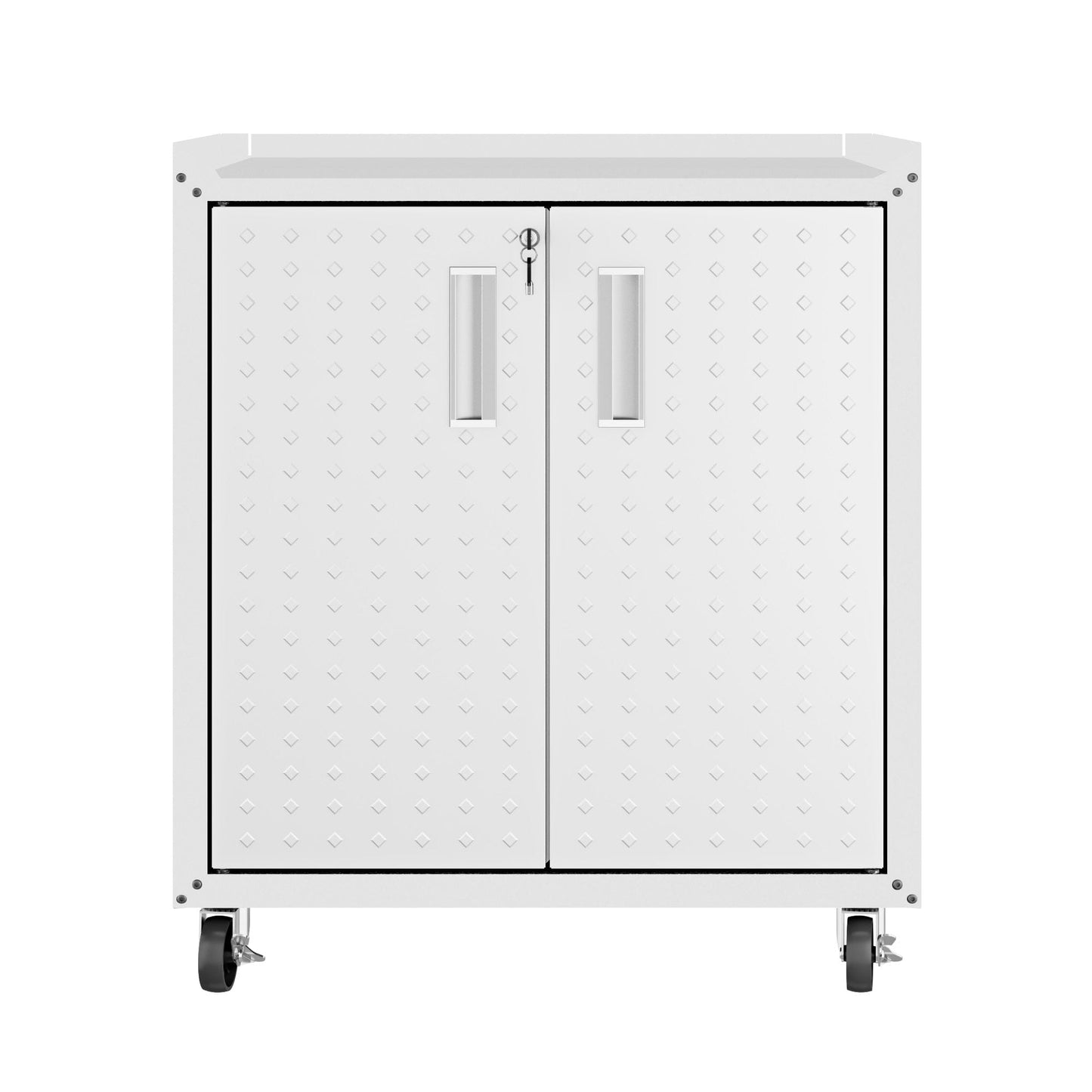 Fortress 3-Piece Mobile Space-Saving Steel Garage Cabinet and Worktable 2.0