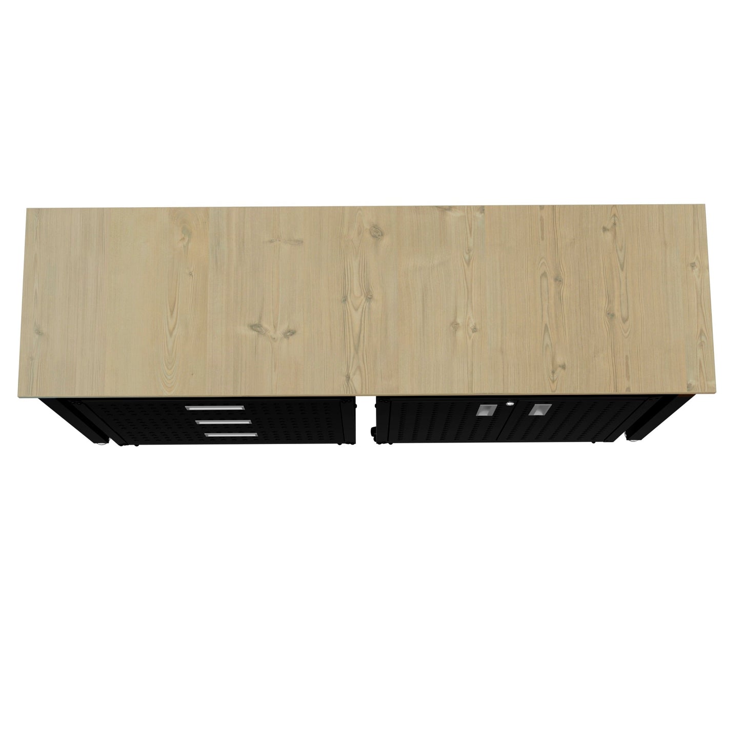Fortress 3-Piece Mobile Space-Saving Steel Garage Cabinet and Worktable 3.0