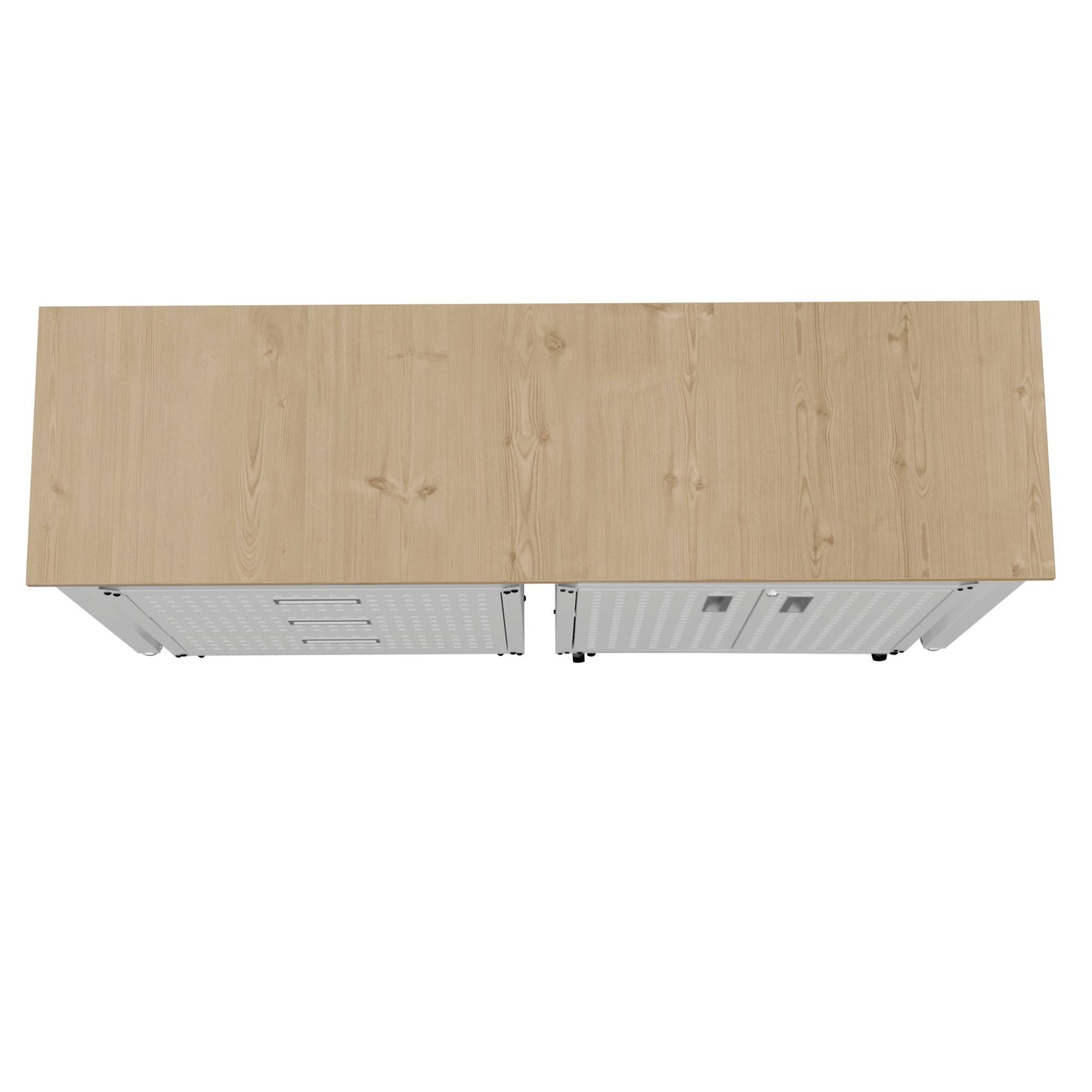 Fortress 3-Piece Mobile Space-Saving Steel Garage Cabinet and Worktable 3.0
