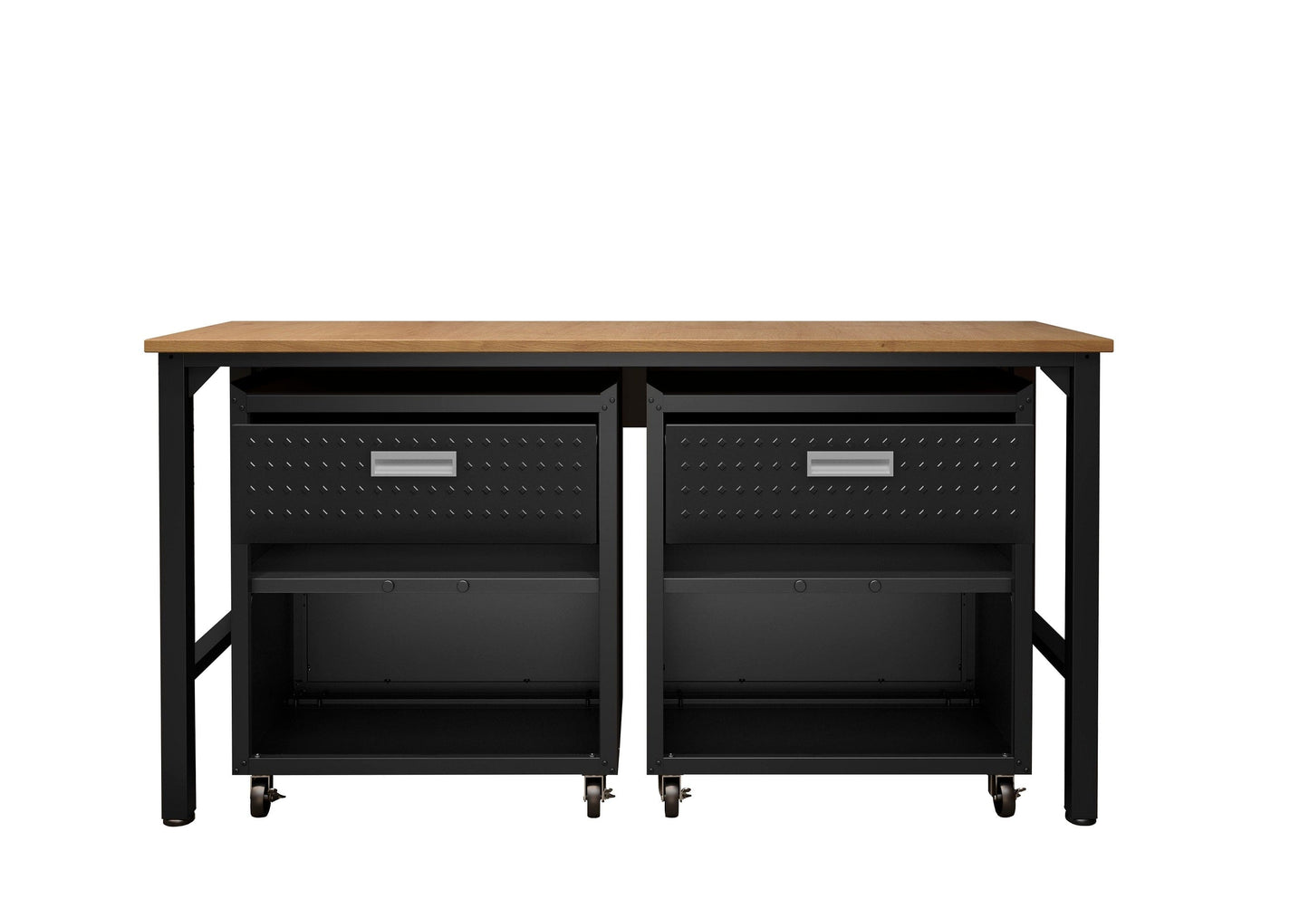 Fortress 3-Piece Mobile Space-Saving Steel Garage Cabinet and Worktable 4.0