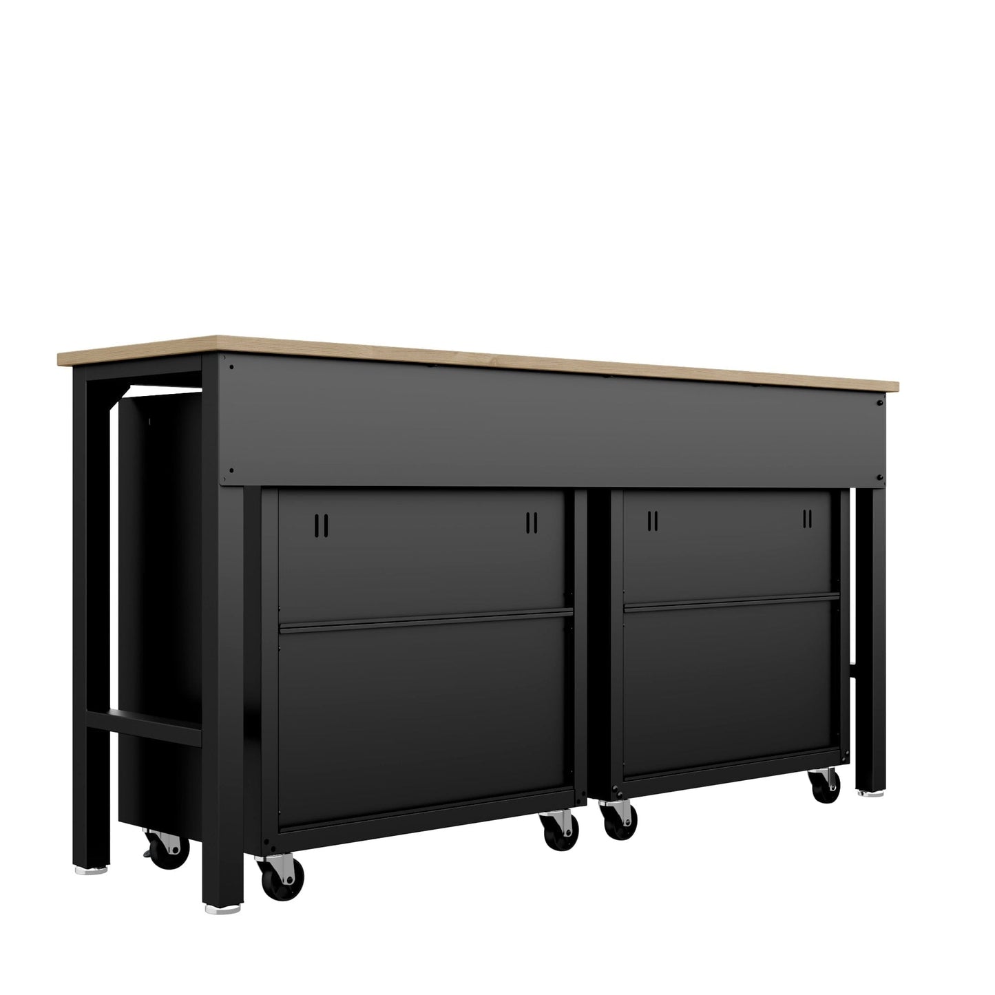 Fortress 3-Piece Mobile Space-Saving Steel Garage Cabinet and Worktable 5.0