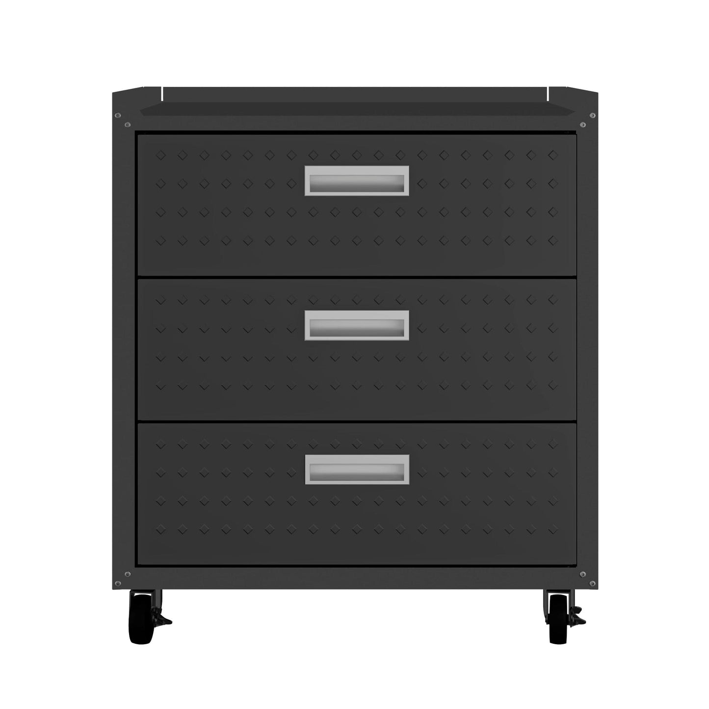 Fortress 3-Piece Mobile Space-Saving Steel Garage Cabinet and Worktable 6.0