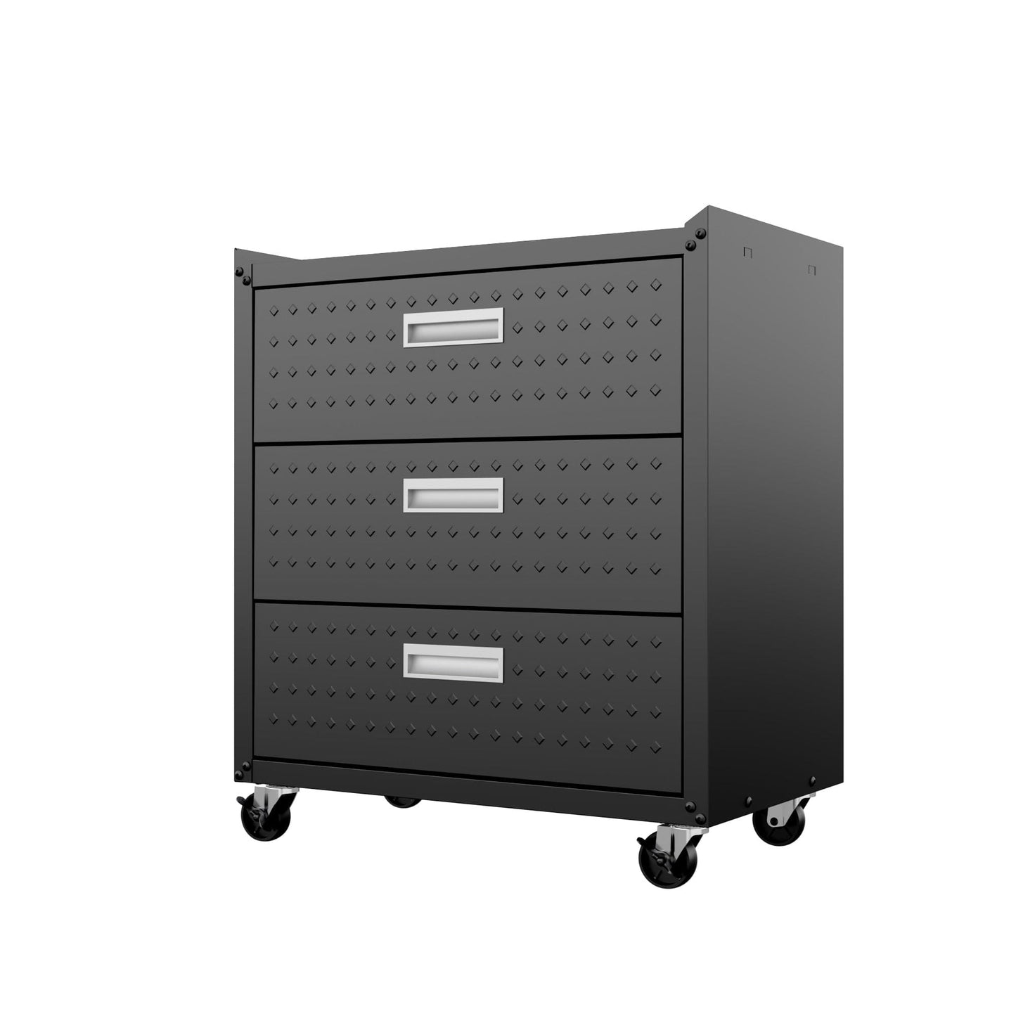 Fortress 3-Piece Mobile Space-Saving Steel Garage Cabinet and Worktable 6.0