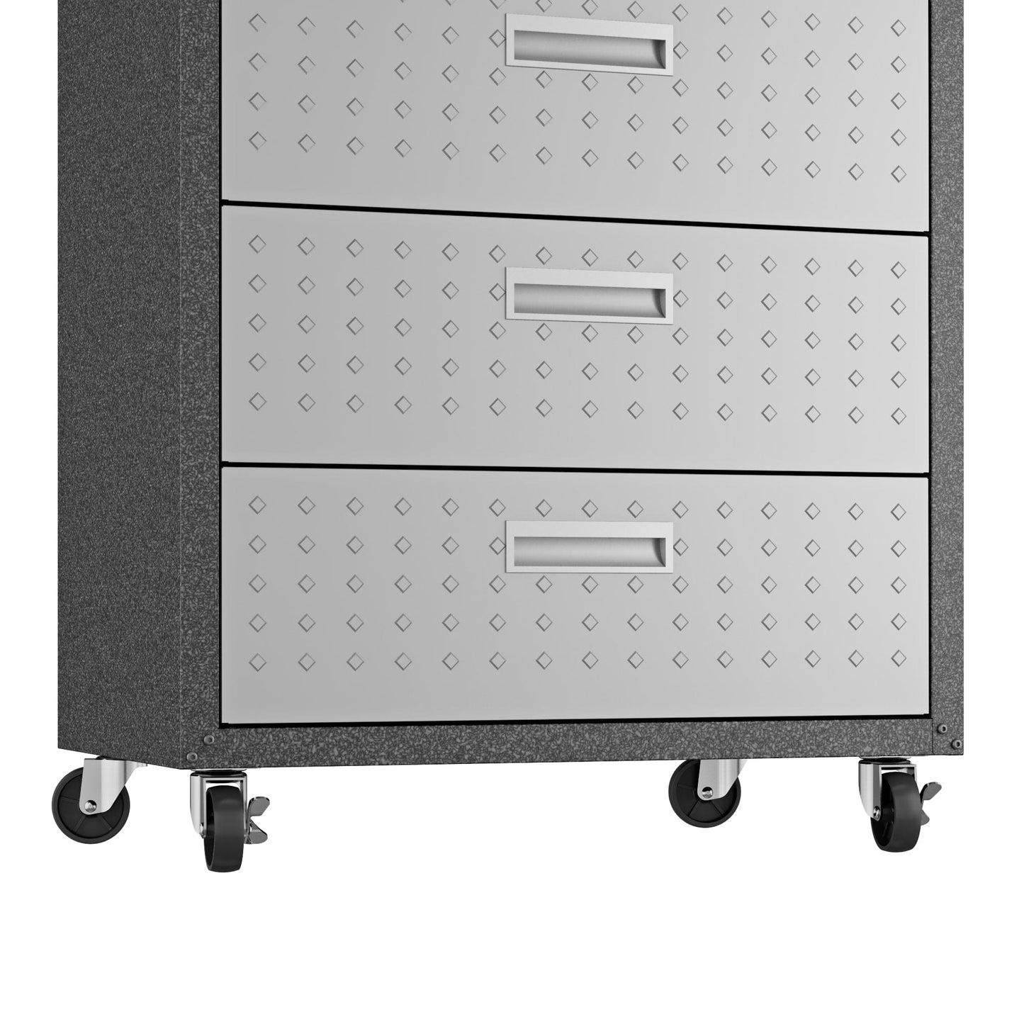 Fortress 3-Piece Mobile Space-Saving Steel Garage Cabinet and Worktable 6.0