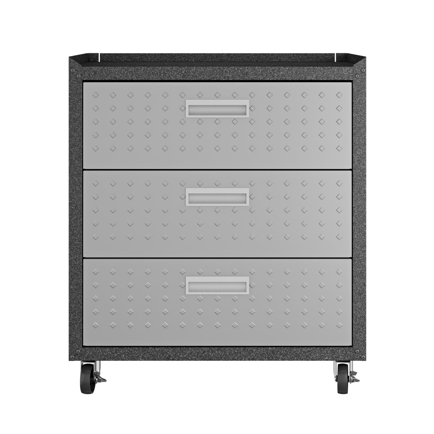 Fortress 3-Piece Mobile Space-Saving Steel Garage Cabinet and Worktable 6.0