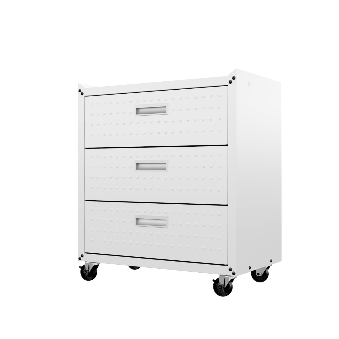 Fortress 3-Piece Mobile Space-Saving Steel Garage Cabinet and Worktable 6.0