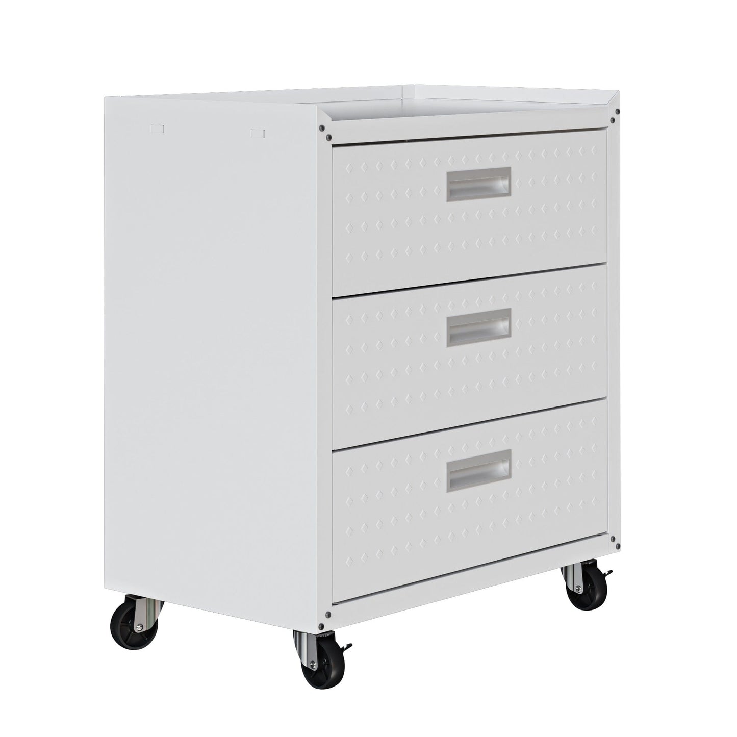 Fortress 3-Piece Mobile Space-Saving Steel Garage Cabinet and Worktable 6.0