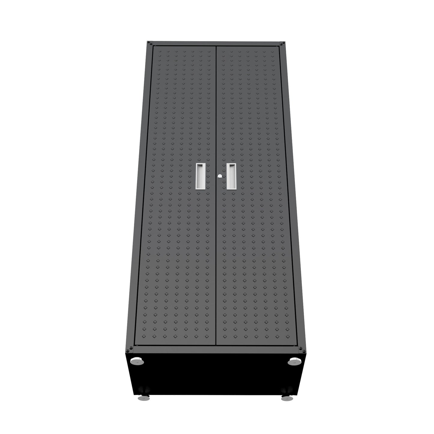 Fortress Textured Metal 74.8" Garage Cabinet with 4 Adjustable Shelves
