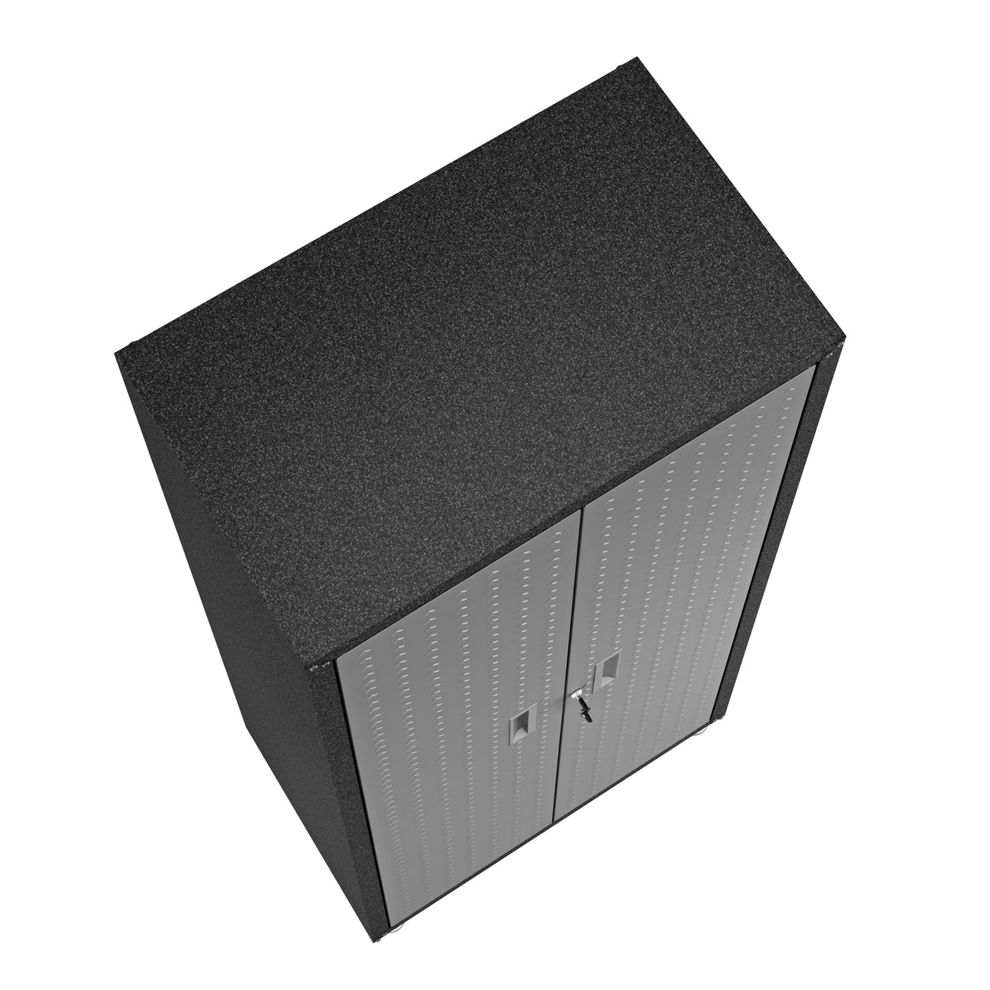 Fortress Textured Metal 74.8" Garage Cabinet with 4 Adjustable Shelves