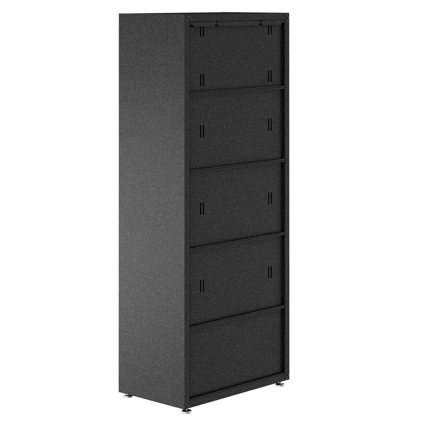 Fortress Textured Metal 74.8" Garage Cabinet with 4 Adjustable Shelves