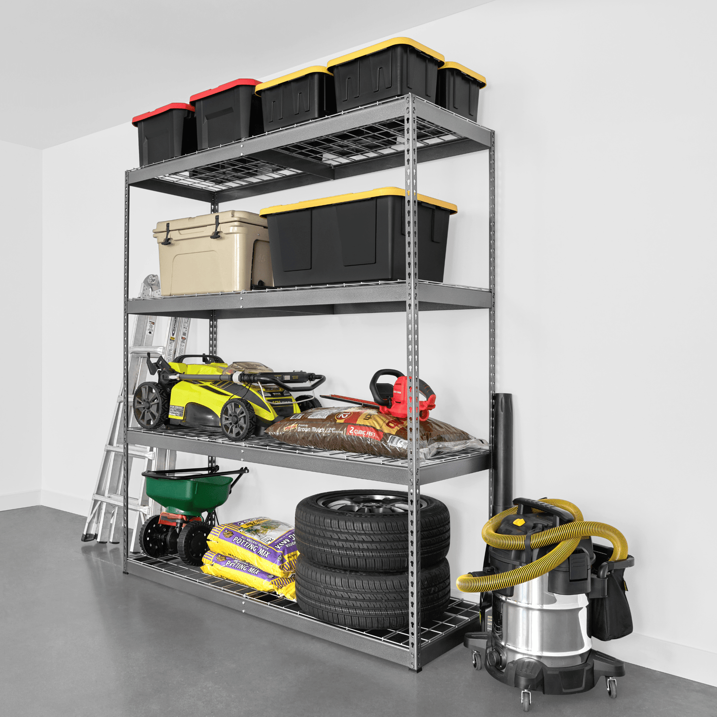 SafeRacks 24" x 72" x 84" Heavy Duty Standing Shelving