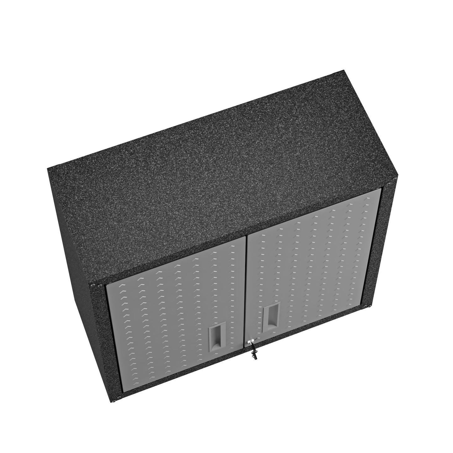 Fortress 30" Floating Textured Metal Garage Cabinet with Adjustable Shelves