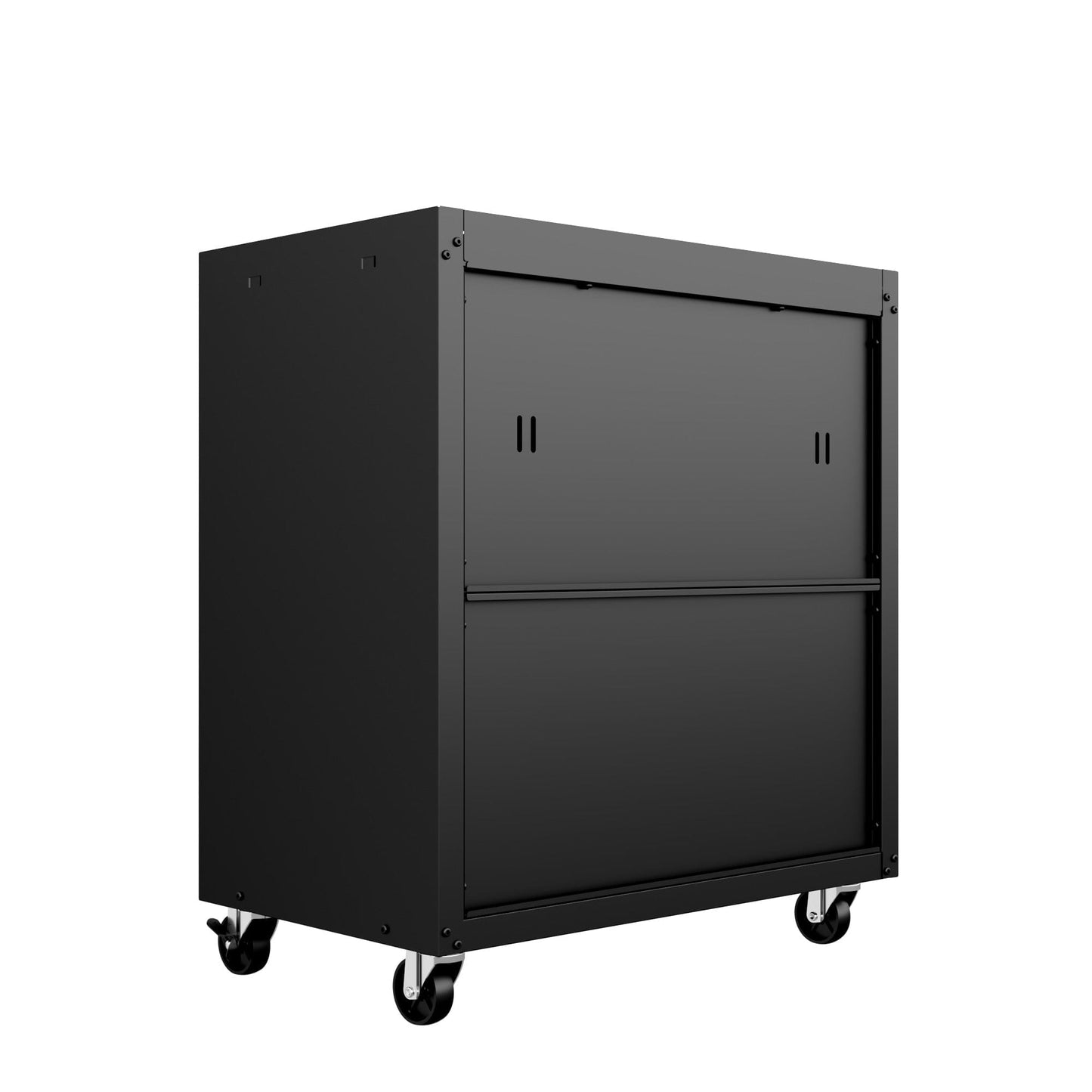 6-Piece Fortress Textured Garage Set with Cabinets, Wall Units and Table