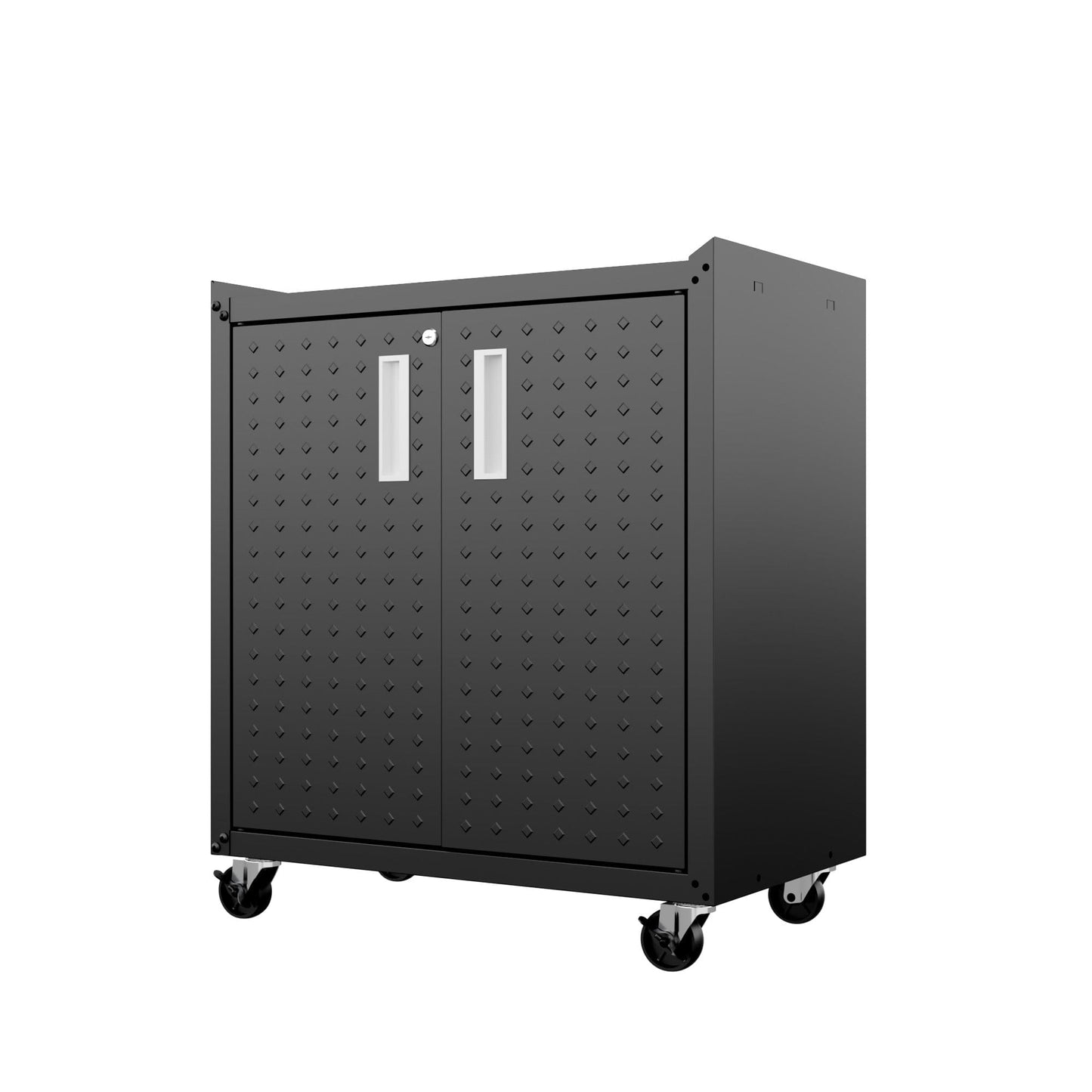 6-Piece Fortress Textured Garage Set with Cabinets, Wall Units and Table