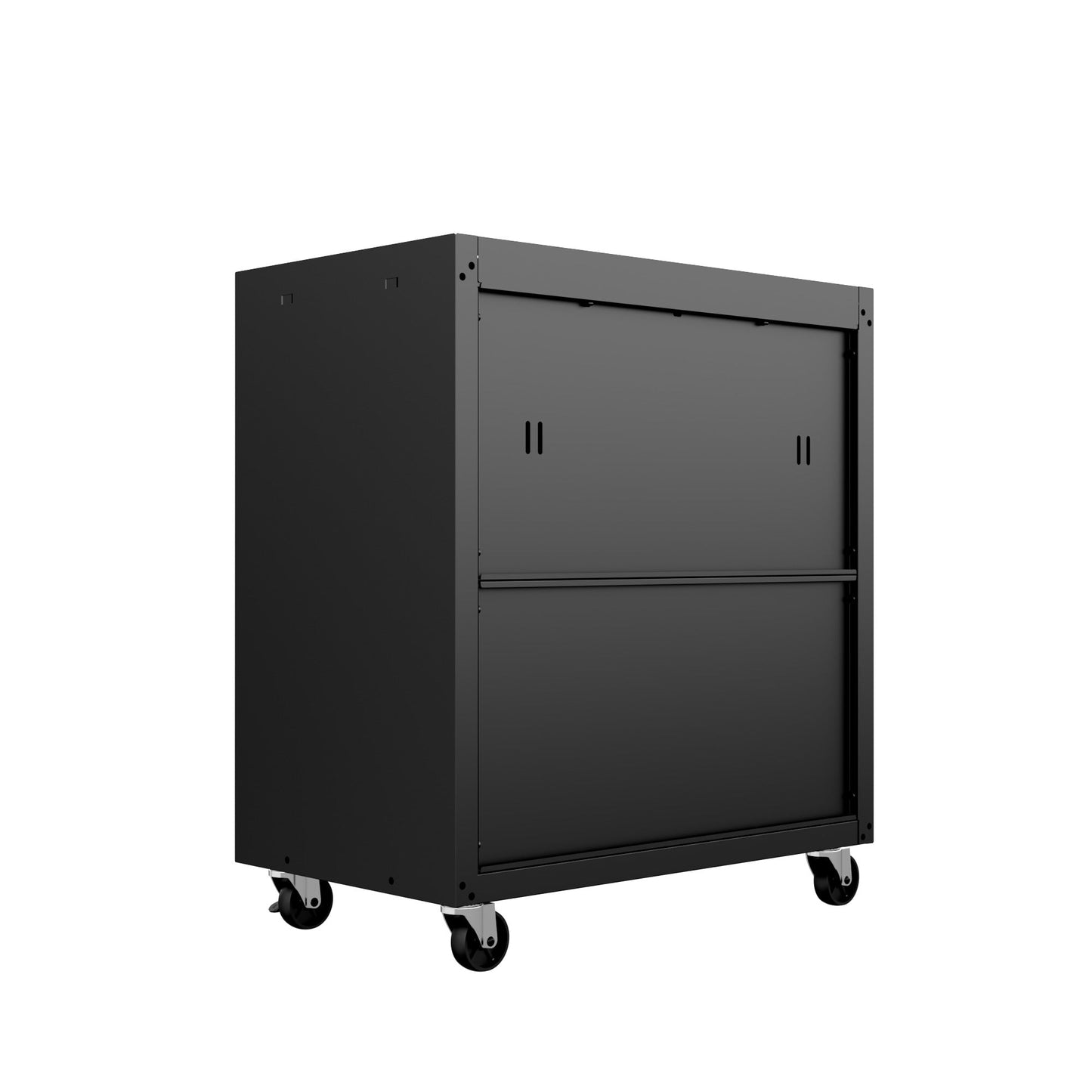 6-Piece Fortress Textured Garage Set with Cabinets, Wall Units and Table