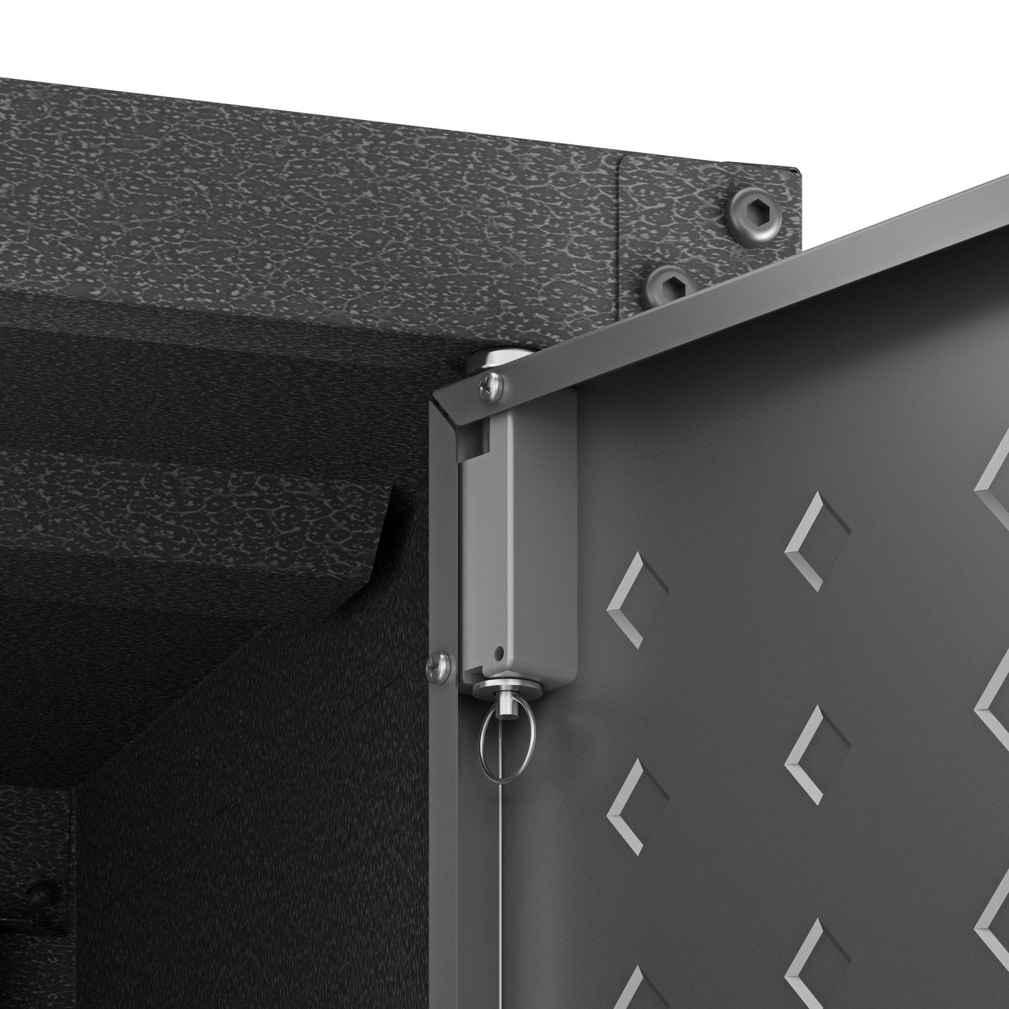 6-Piece Fortress Textured Garage Set with Cabinets, Wall Units and Table