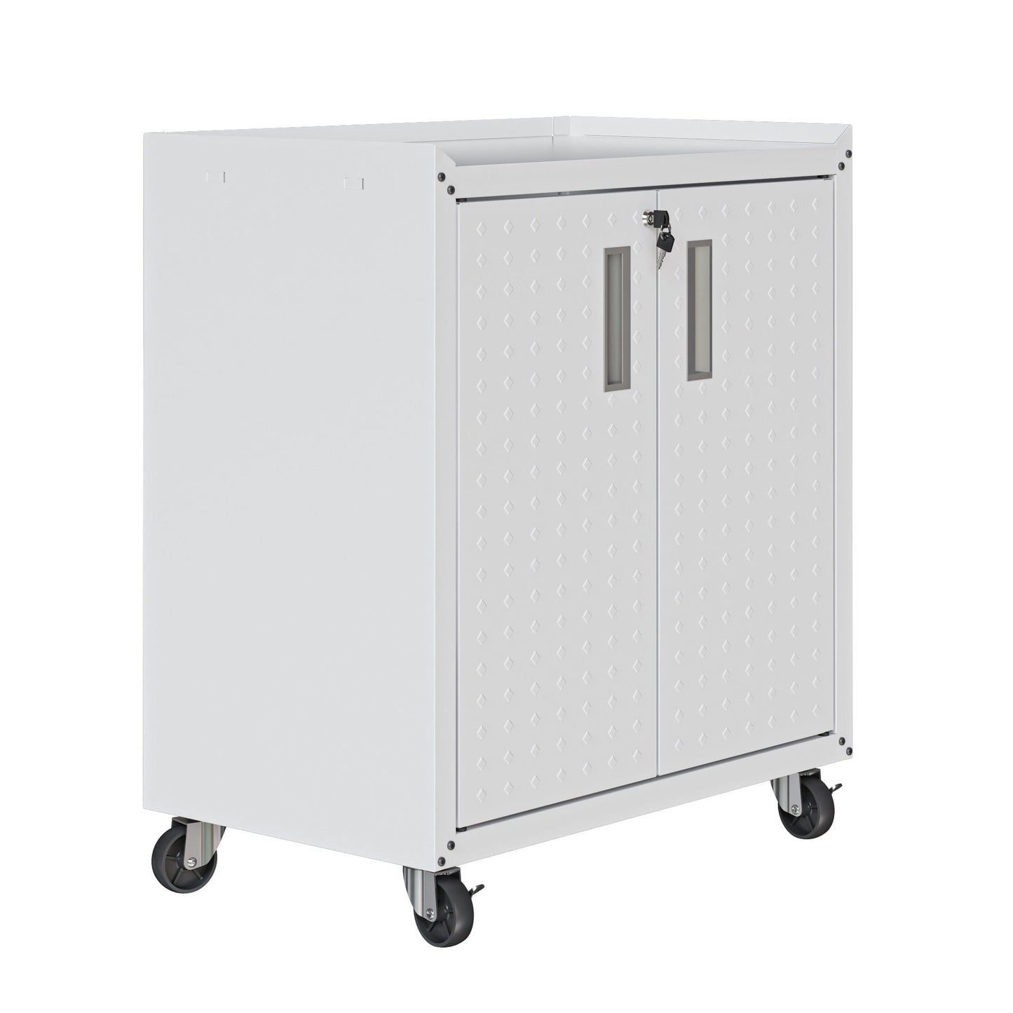 6-Piece Fortress Textured Garage Set with Cabinets, Wall Units and Table