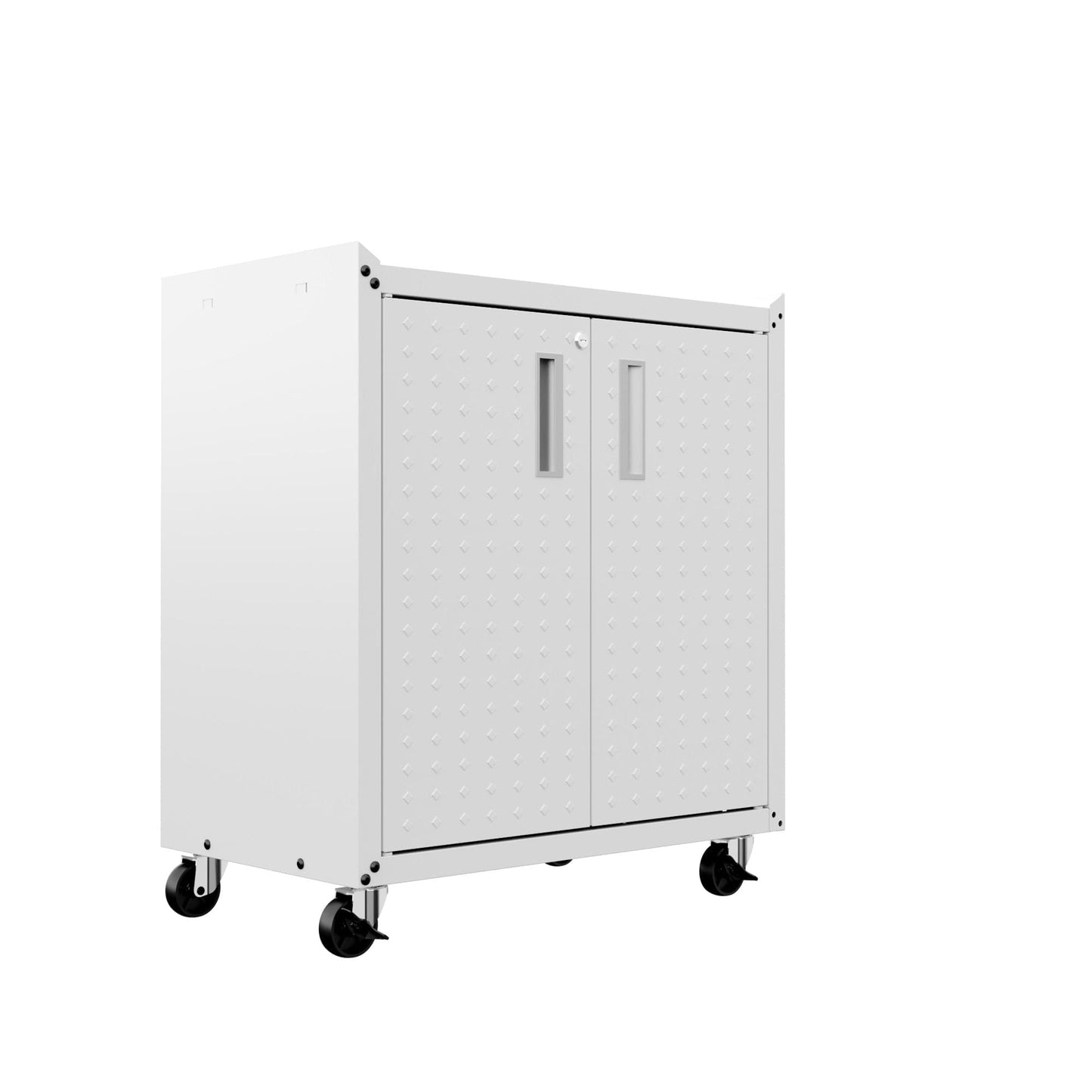 6-Piece Fortress Textured Garage Set with Cabinets, Wall Units and Table