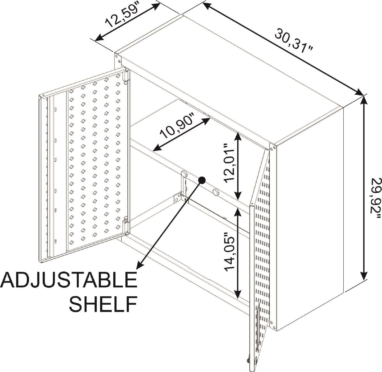6-Piece Fortress Textured Garage Set with Cabinets, Wall Units and Table