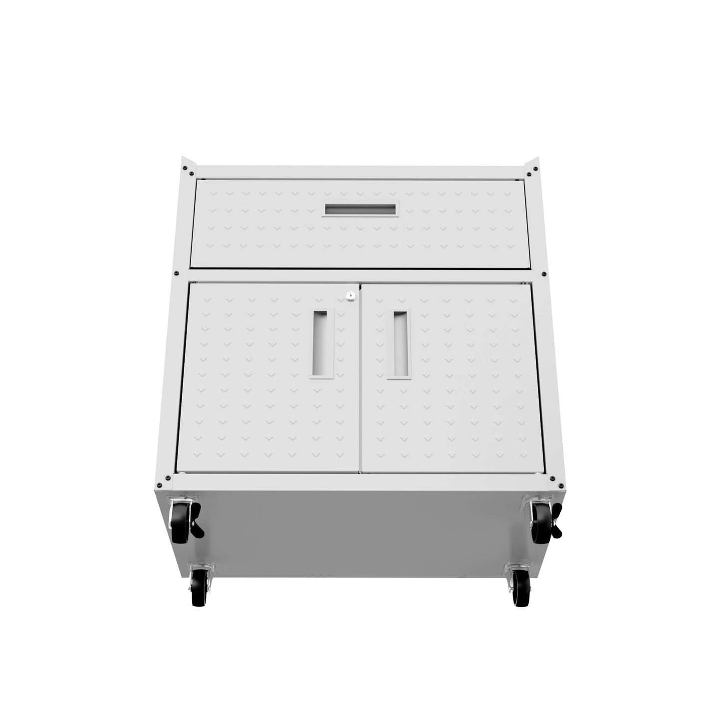 6-Piece Fortress Textured Garage Set with Cabinets, Wall Units and Table
