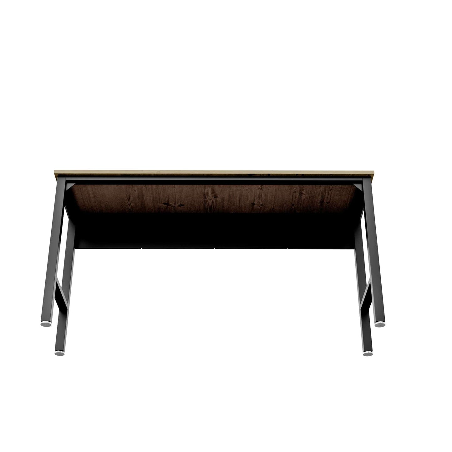 Fortress 72.4" Natural Wood and Steel Garage Table