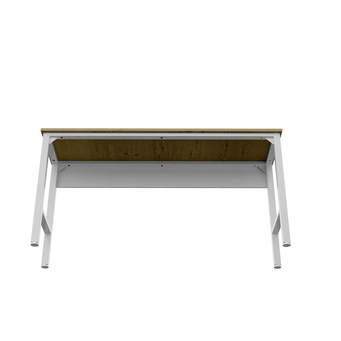 Fortress 72.4" Natural Wood and Steel Garage Table
