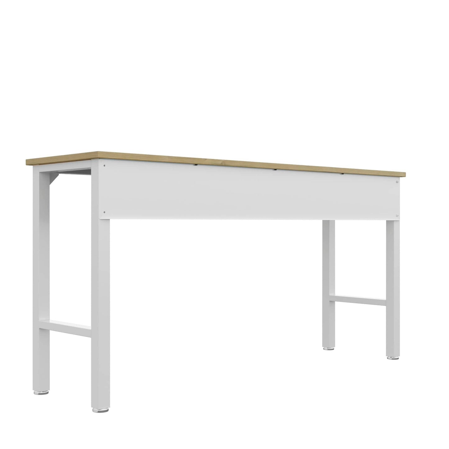 Fortress 72.4" Natural Wood and Steel Garage Table