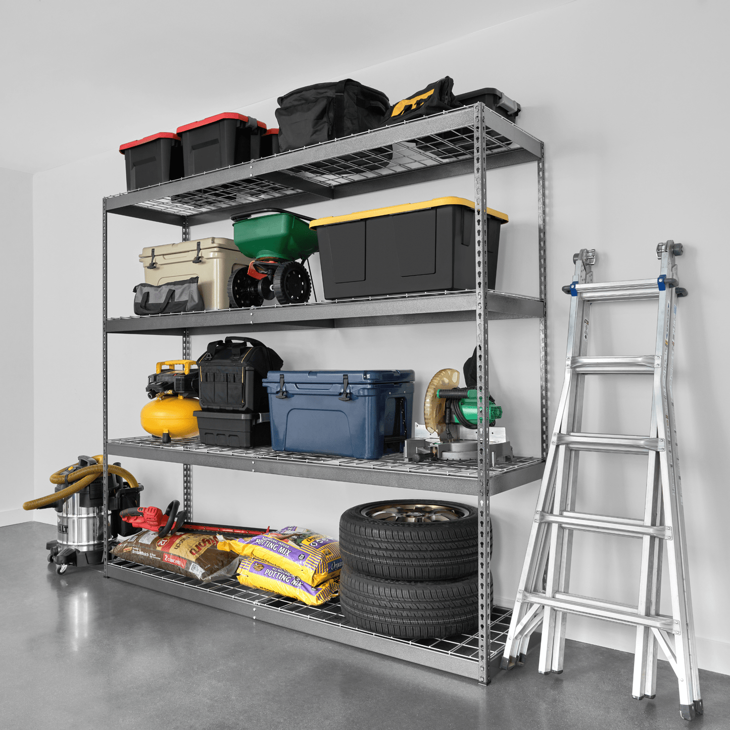 SafeRacks 24" x 92" x 84" Heavy Duty Standing Shelving