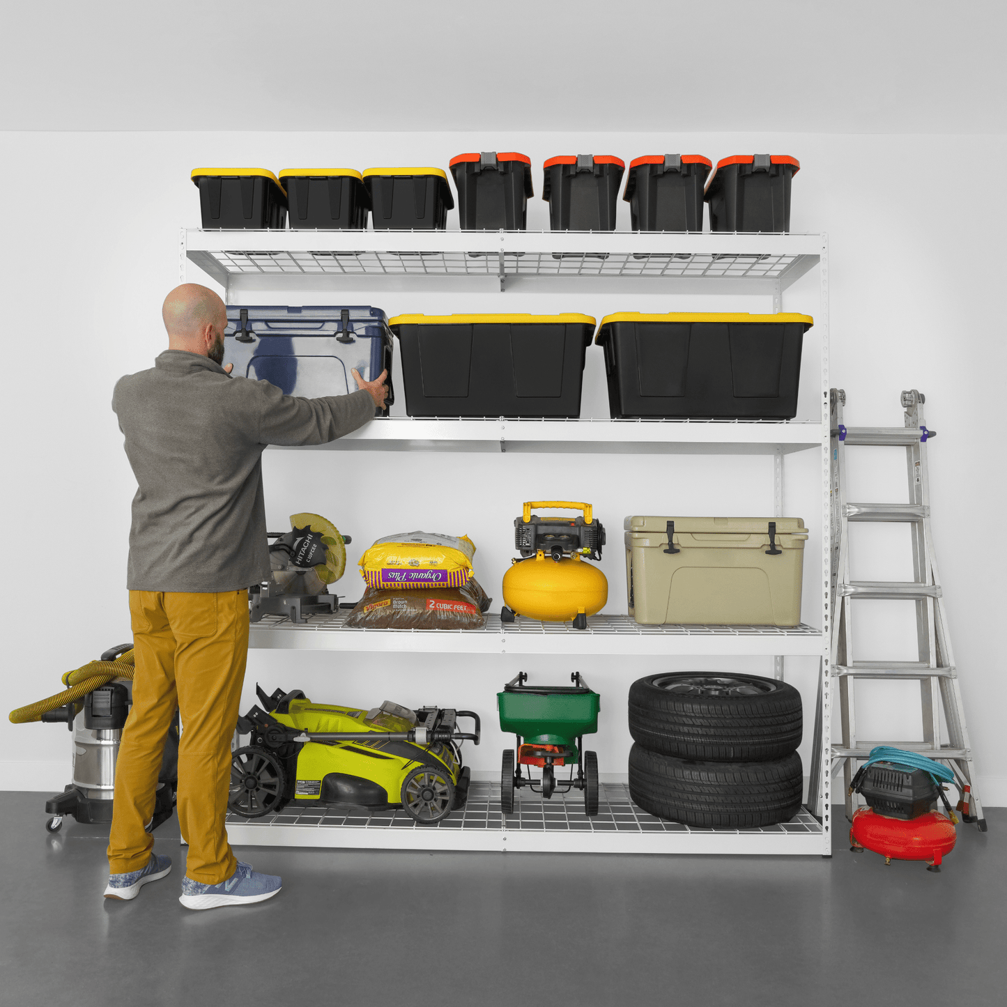 SafeRacks 24" x 92" x 84" Heavy Duty Standing Shelving