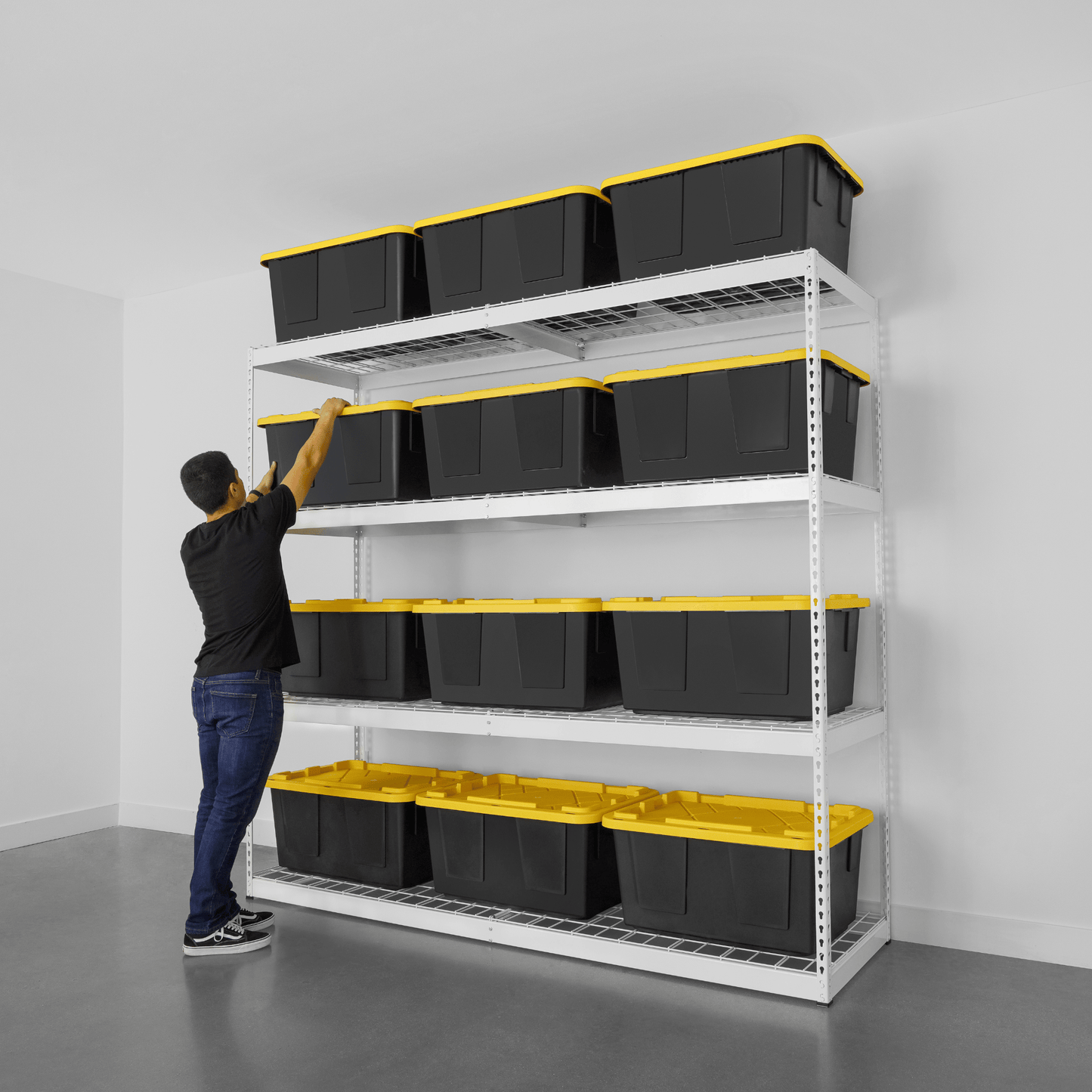 SafeRacks 24" x 92" x 84" Heavy Duty Standing Shelving