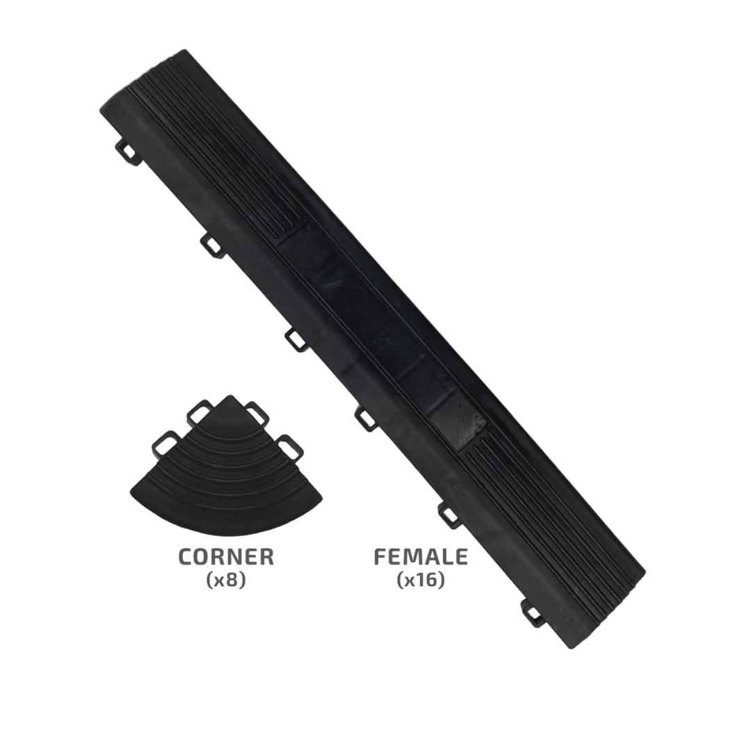 SafeRacks Garage Tile Edge Kit