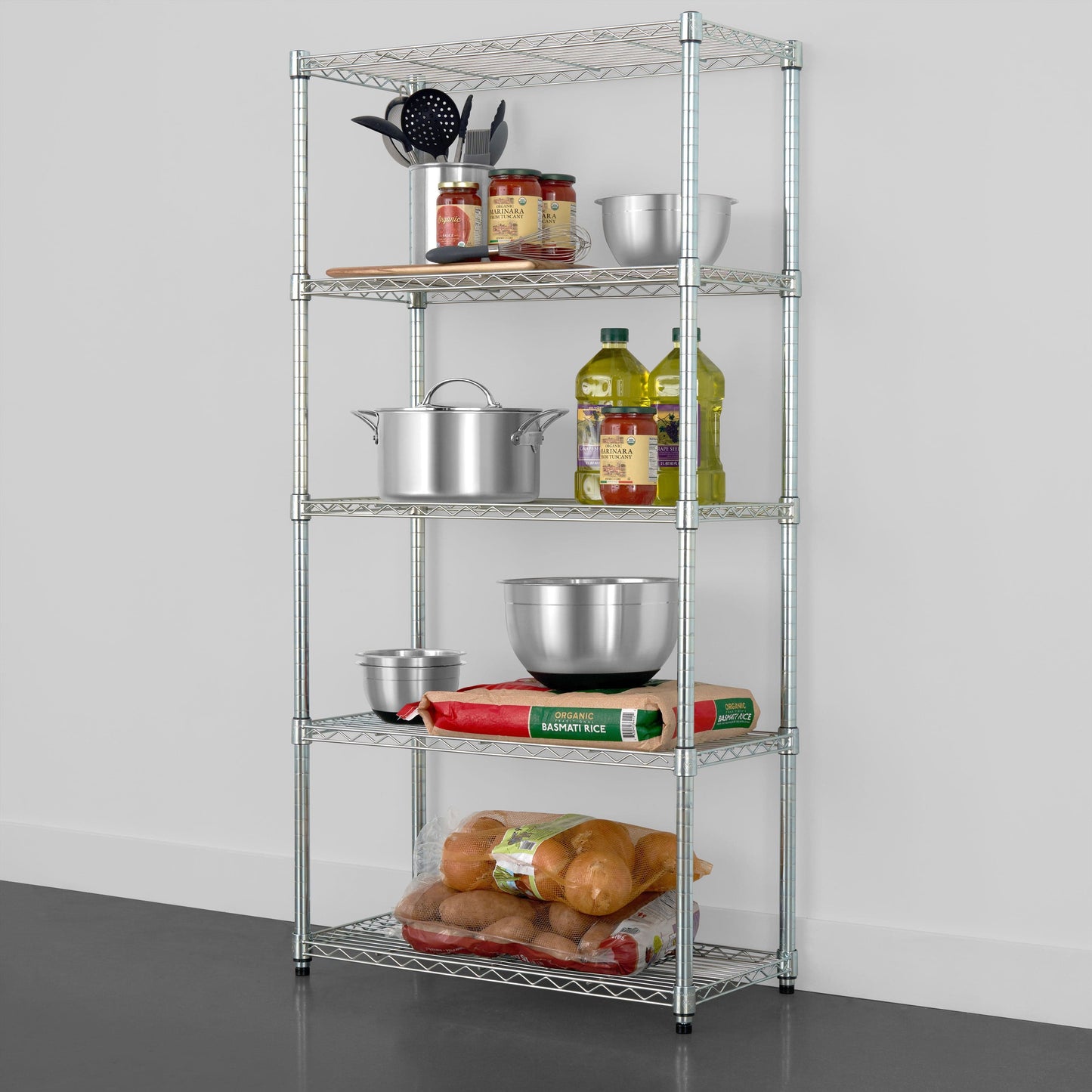 SafeRacks 5-Tier Wire Shelving (14" x 30" x 60")