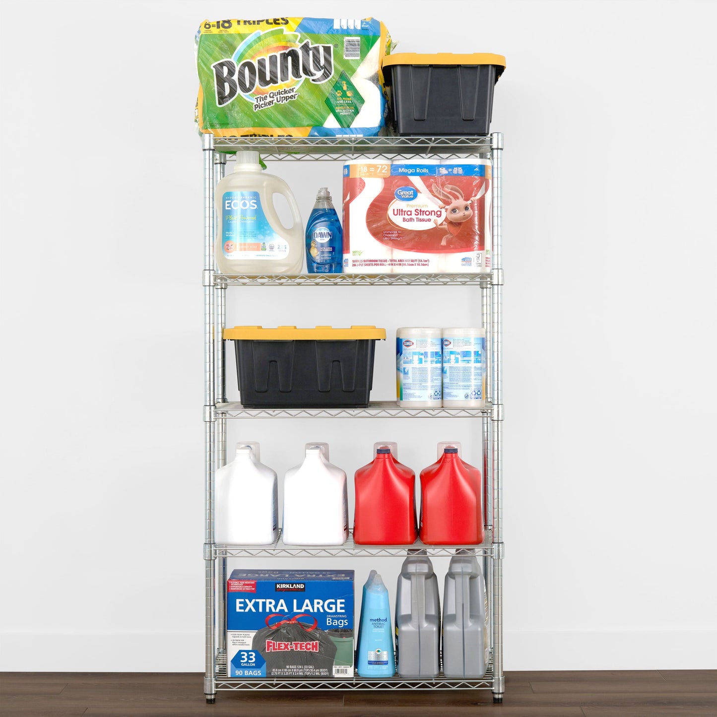 SafeRacks 5-Tier Wire Shelving (14" x 30" x 60")