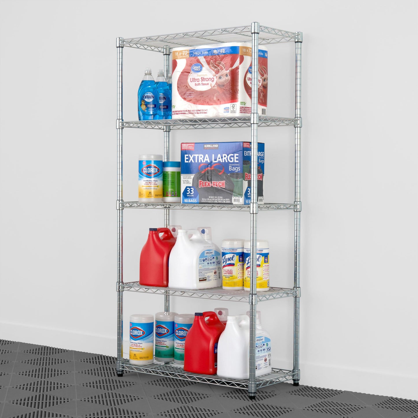SafeRacks 5-Tier Wire Shelving (14" x 30" x 60")
