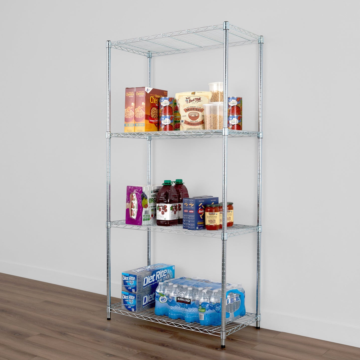 SafeRacks 4-Tier Wire Shelving (18" x 36" x 72")