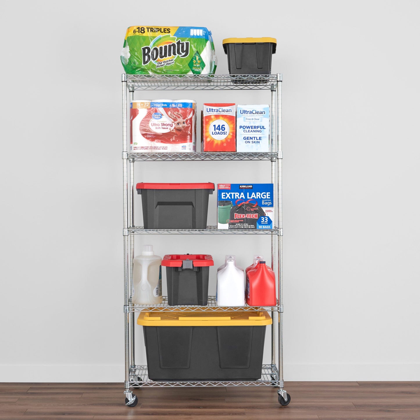 SafeRacks 5-Tier Wire Shelving (18" x 36" x 72")