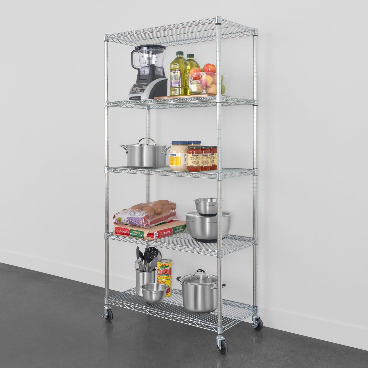 SafeRacks 5-Tier Wire Shelving (18" x 36" x 72")