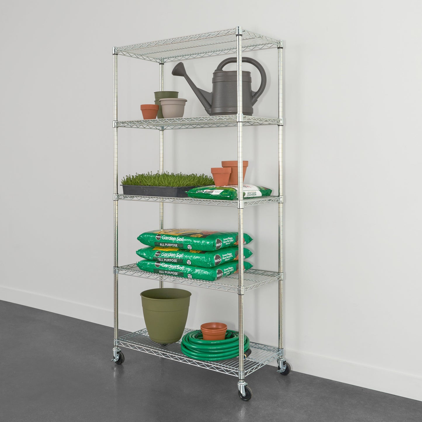 SafeRacks 5-Tier Wire Shelving (18" x 36" x 72")