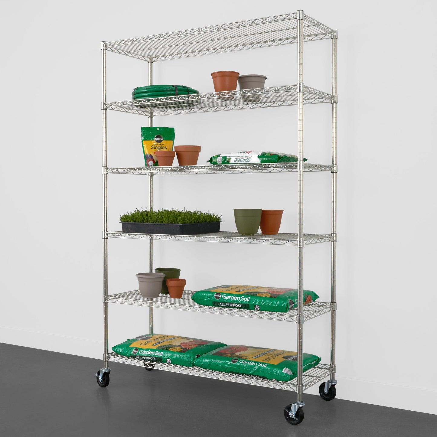 SafeRacks 6-Tier Wire Shelving (18" x 48" x 72")