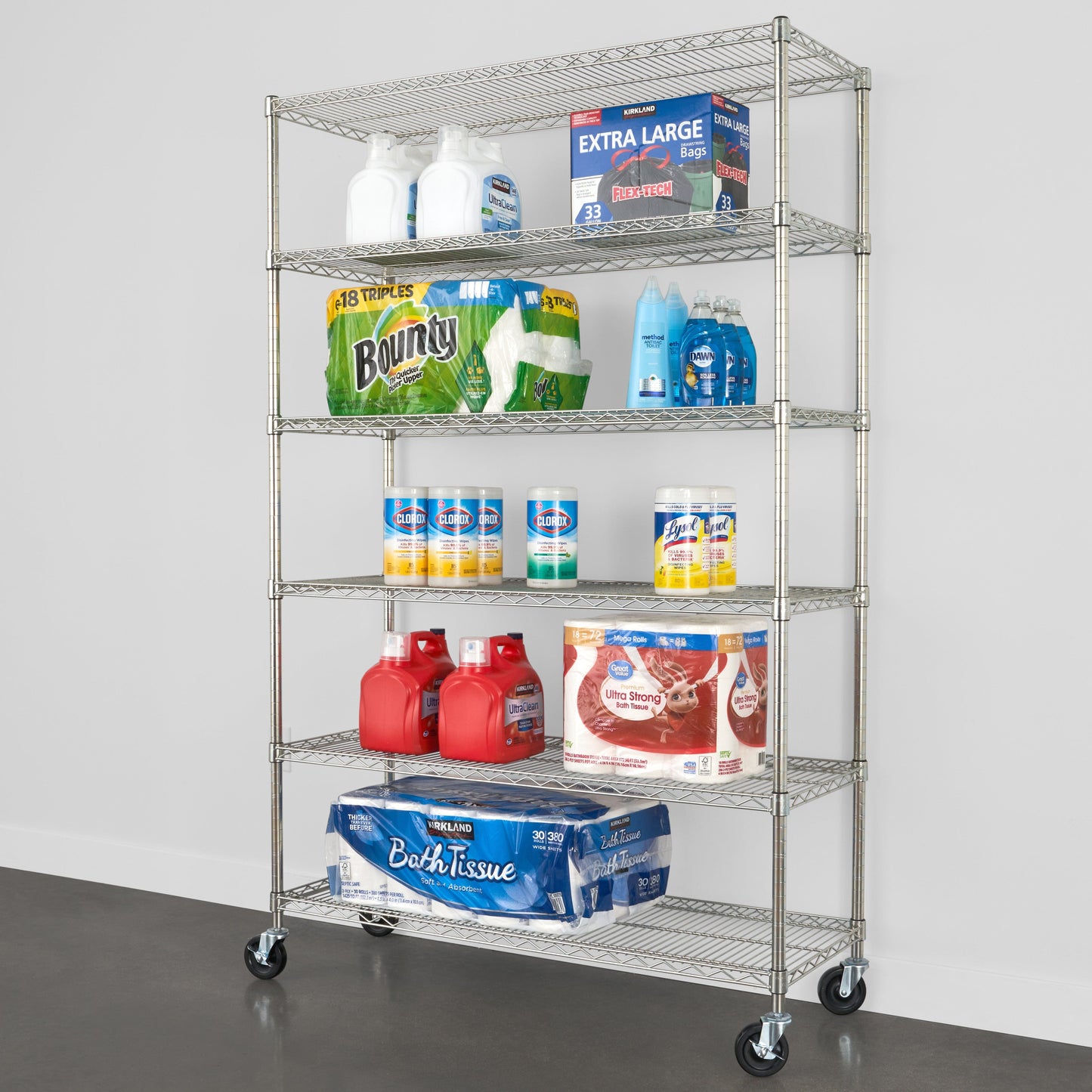 SafeRacks 6-Tier Wire Shelving (18" x 48" x 72")