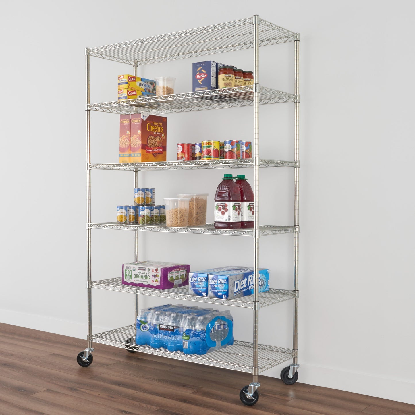 SafeRacks 6-Tier Wire Shelving (18" x 48" x 72")