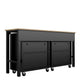 Fortress 3-Piece Mobile Space-Saving Steel Garage Cabinet and Worktable 6.0