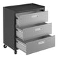 Fortress 3-Piece Mobile Space-Saving Steel Garage Cabinet and Worktable 6.0