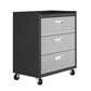 Fortress 3-Piece Mobile Space-Saving Steel Garage Cabinet and Worktable 6.0