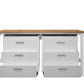 Fortress 3-Piece Mobile Space-Saving Steel Garage Cabinet and Worktable 6.0