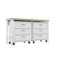 Fortress 3-Piece Mobile Space-Saving Steel Garage Cabinet and Worktable 6.0