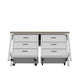 Fortress 3-Piece Mobile Space-Saving Steel Garage Cabinet and Worktable 6.0