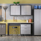 6-Piece Fortress Textured Garage Set with Cabinets, Wall Units and Table