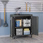 6-Piece Fortress Textured Garage Set with Cabinets, Wall Units and Table